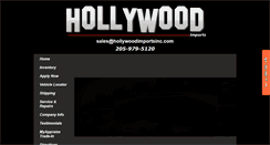 Desktop Screenshot of hollywoodimportsinc.com